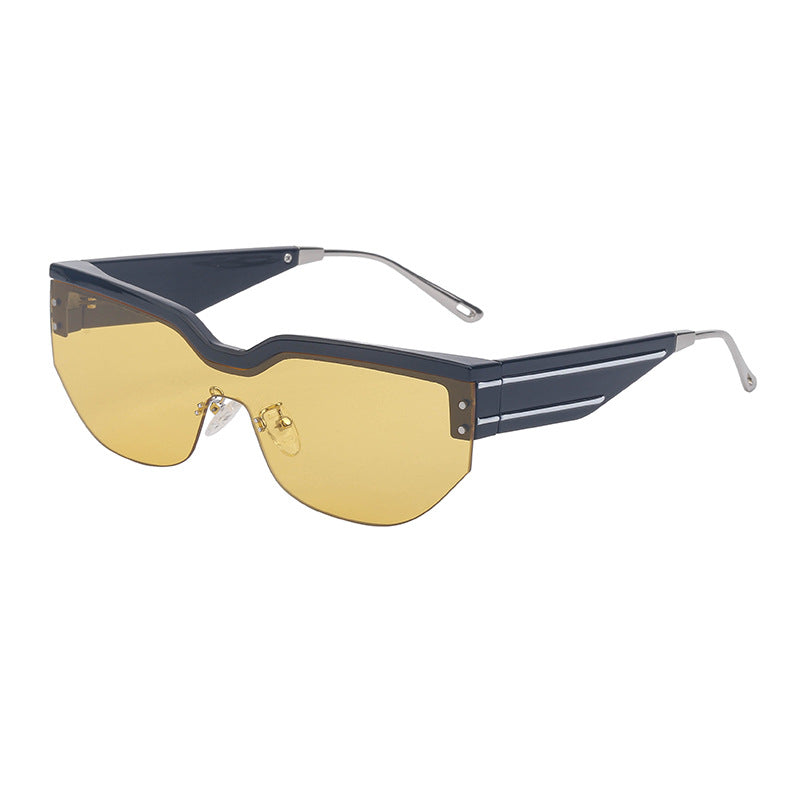 Wholesale Five Star Coating Square Frame PC Sunglasses